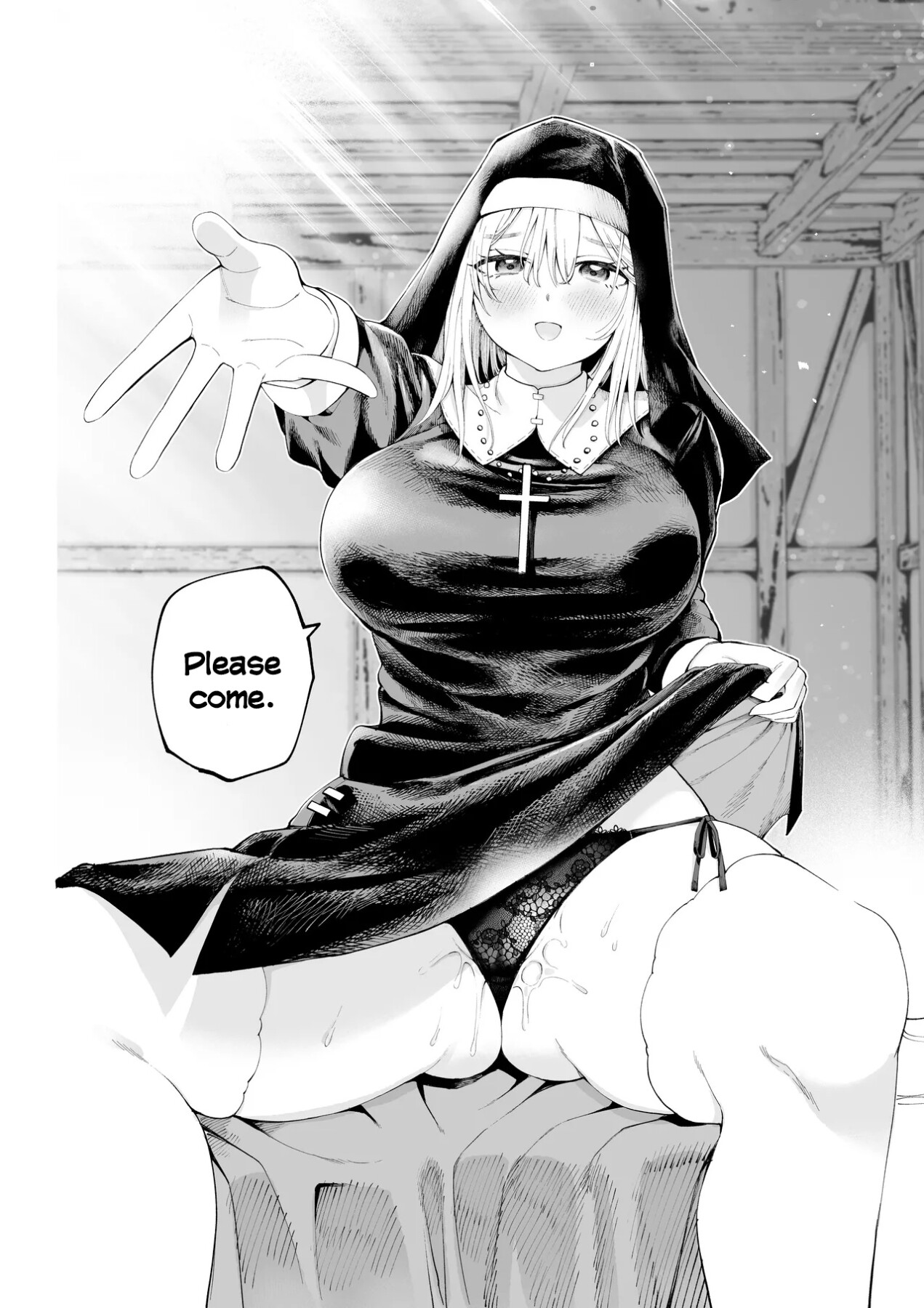 Hentai Manga Comic-Until I fell into depravity with the nun-Read-3